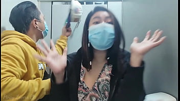 A Filipino couple's scandalous encounter in a public restroom